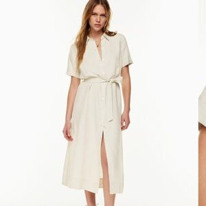 Aritzia Wilfred Elena linen dress